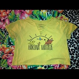 LION KING DISNEY CROP TOP
